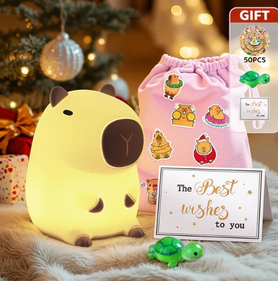 WarmBara® Capybara Squishy Night Light - Perfect Gift 🎁